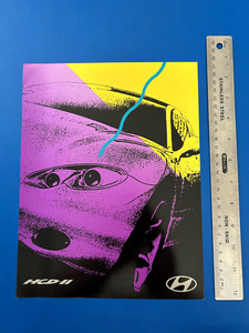 ORIGINAL HYUNDAI HCD-II 1993 Concept Car brochure catalog - English - USA RARE