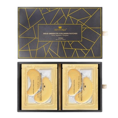 24k Gold Under Eye Collagen Patches, Reduce Puffy Eyes & Dark Circles, Illumi...