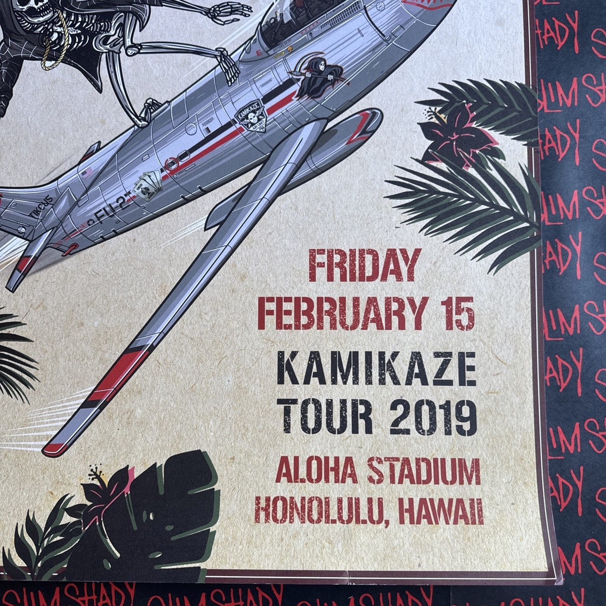 EMINEM KAMIKAZE TOUR 2019 HONOLULU HAWAII POSTER 18x24 & Promo Ad