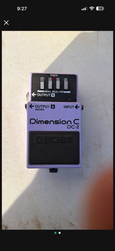 Boss DC-2 Dimension C Chorus 1986 Vintage Guitar Pedal made in Japan PSA