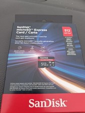SanDisk 512GB microSD Next Gen Express Memory Card 880/650MB/s U3 C10 Switch 2