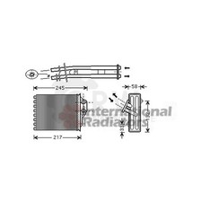 Wärmetauscher Innenraumheizung für Fiat 500 C 169 1.4