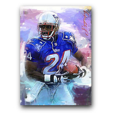 Ty Law #3 Art Card Limited 38/50 Edward Vela Signed (New England Patriots)
