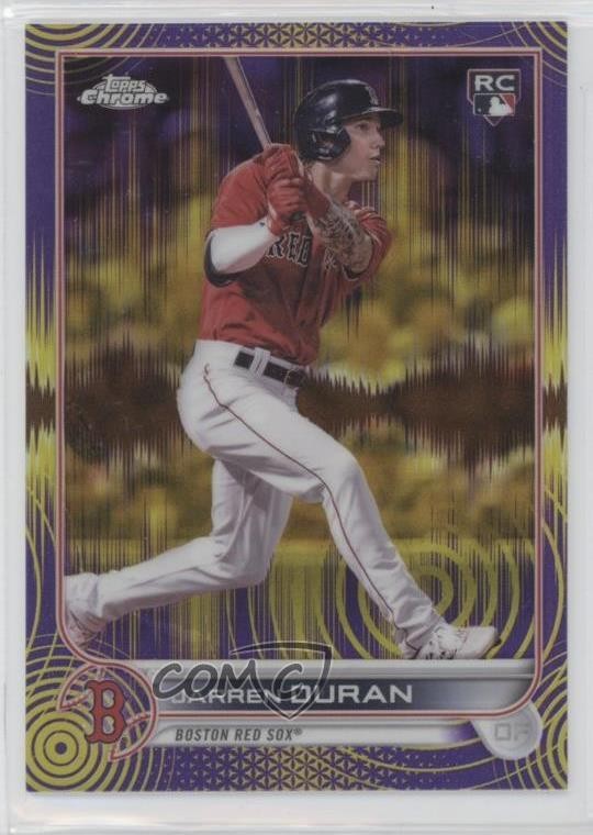 2022 Topps Chrome Sonic Purple & Yellow Pulse Refractor 219/299 Jarren Duran uk2
