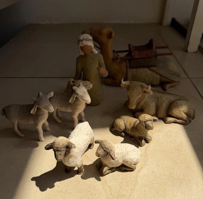 Willow Tree Demdaco Nativity Camel, Sheep, And More , 2002 Lordi Stable Animals