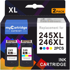 245XL Ink Cartridge PG-245 CL-246 Replacement for Canon Ink 245 and 246 Compatib