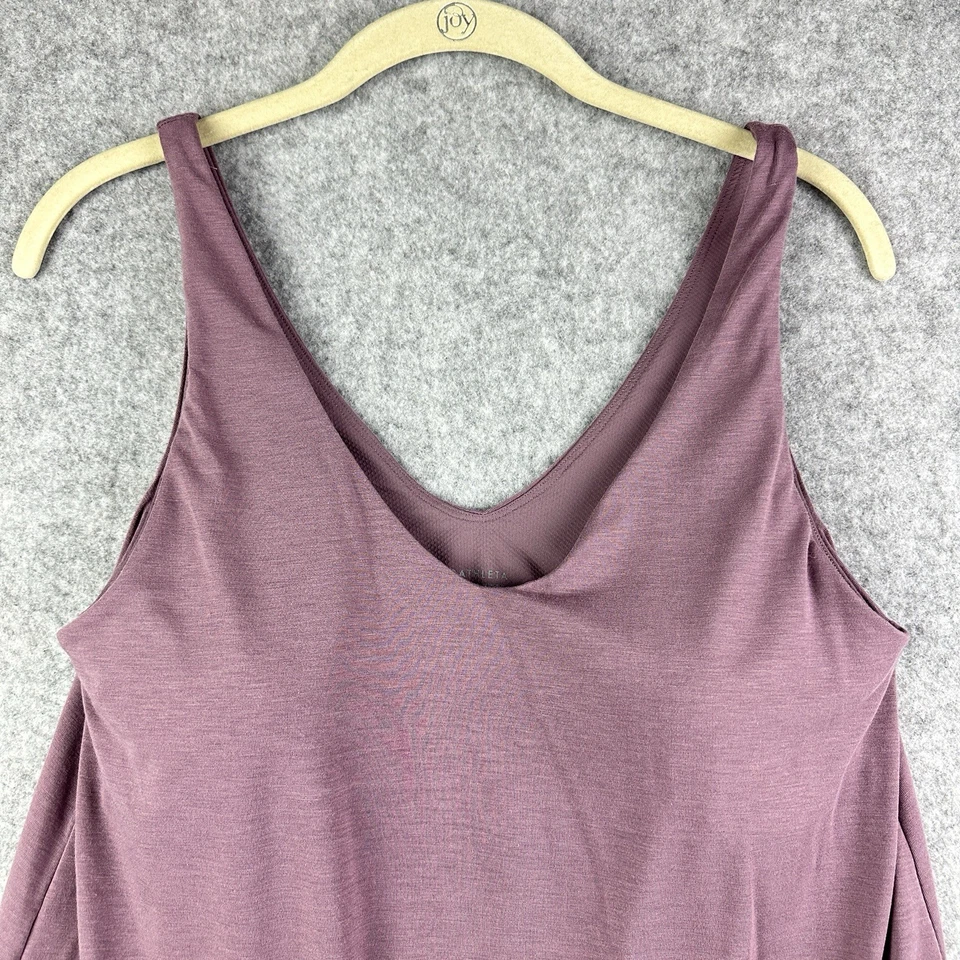 Camiseta sin mangas Athleta Essence Support para mujer L malva almohadillas extraíbles entrenamiento gimnasio suelta Foto 2 de 4