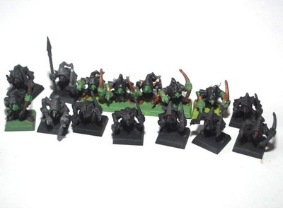 Warhammer - Orcs & Goblins - Classic 16x Goblin Archer, Regiment #H