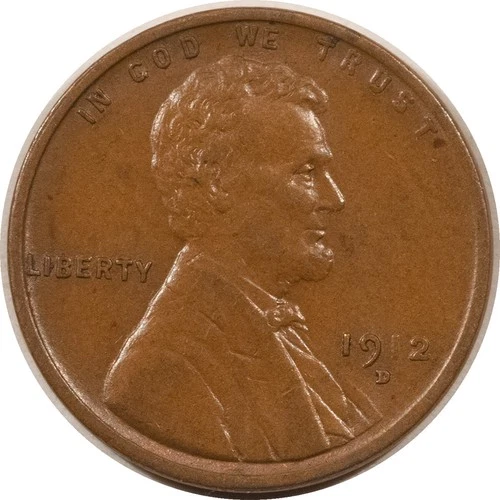 1912-D LINCOLN CENT - CHOICE BROWN UNCIRCULATED, MINOR REVERSE MARK!