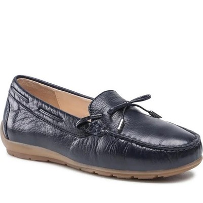 Ara Alabana Women's Blue Leather Moccasins Casual Fashion 1219212-02
