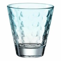 Leonardo Trinkglas Optic, Becher, Wasserglas, Kalk-Natron Glas, Mint, 215 Ml