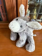 Mary Meyer FLIP FLOPS SOFT GRAY DONKEY 11" Bean Bag Plush  EUC