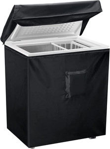 Couvre-congélateur à poitrine noire, couvercles de congélateur imperméables Luxiv Compact pour 3.5 Cubique