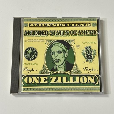 Alien Sex Fiend - The Altered States Of America (CD, 1993) Rare $ Bill w Catalog