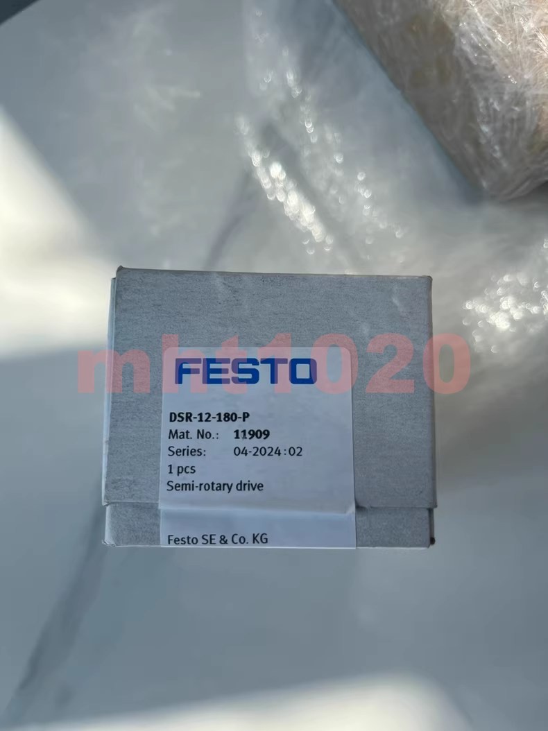 New In Box FESTO DSR-12-180-P 11909 Pneumatic Semi-Rotary Drive