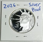 2026-S Silver Proof Half Dollar Statue of Liberty,1776-2026 (Enduring Freedom)