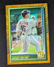 Carlos Beltran 2025 Donruss Orange Laser 118/ 299 New York Mets Card #4