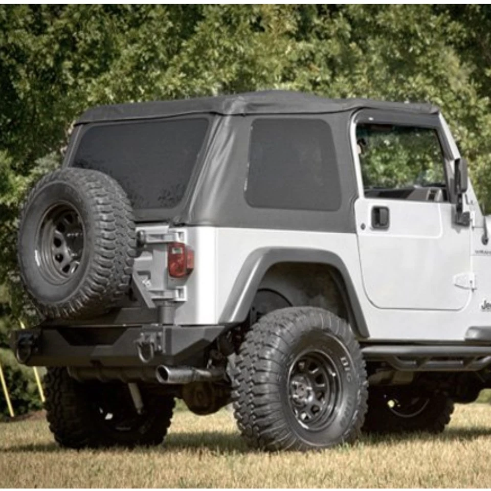 Rugged Ridge XHD Rear Spare Tire Carrier Mount for Jeep CJ5 CJ7 CJ8 Wranger TJ Foto 4 de 4