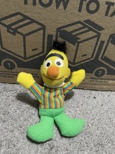Vintage 1999 Kelloggs Mini Beans Jim Henson Sesame Street Bert Plush Toy 5"