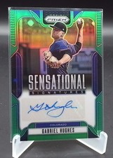 2025 Panini Prizm Baseball Gabriel Hughes Sensational Signatures Green Prizms #S