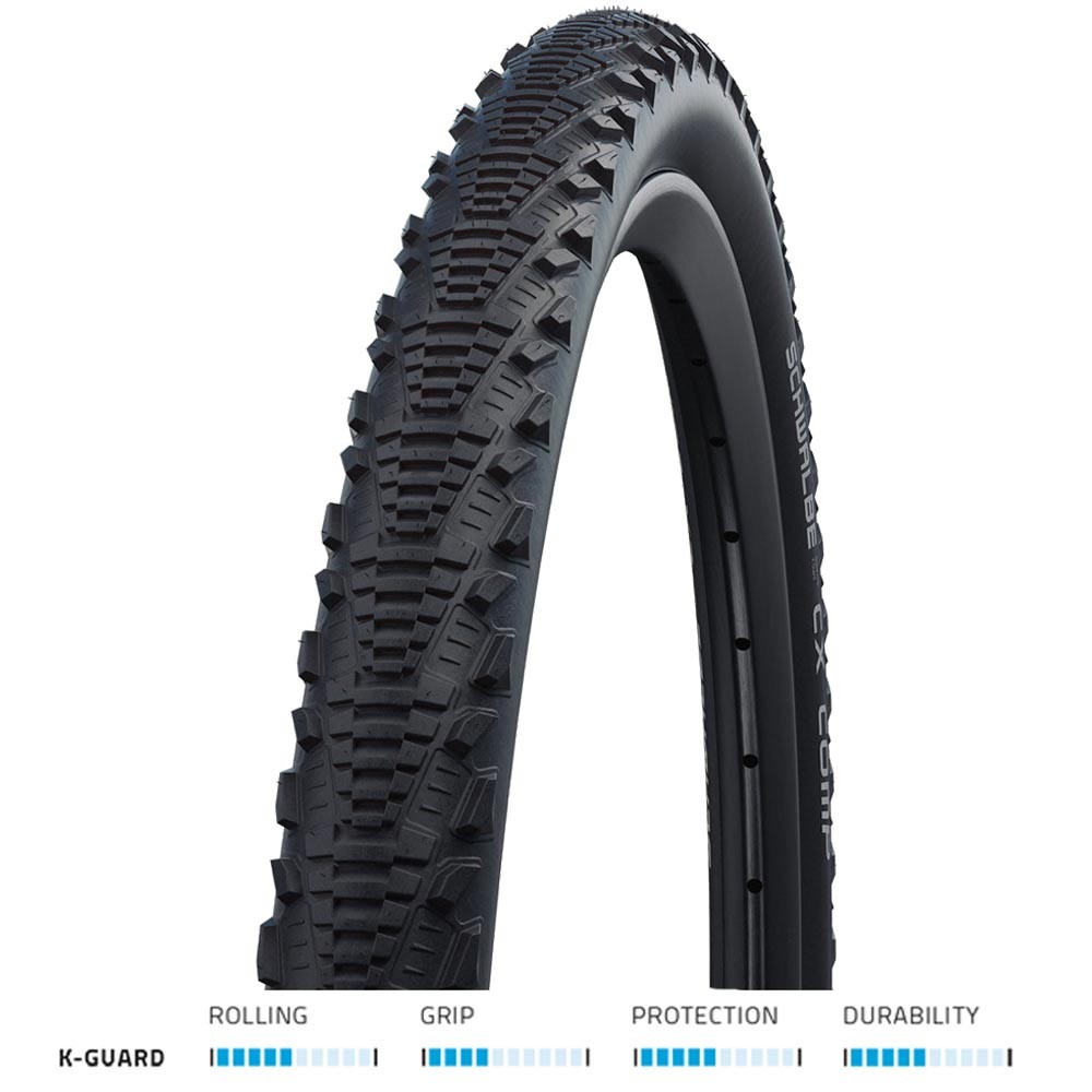 Велосипедная шина Schwalbe CX Comp K-Guard 700x38c Blk/Refl cycle