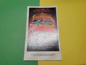 Scorcher (Sega Saturn, 1996) Manual Only 