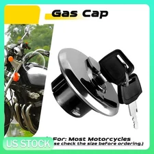 Motorcycle Fuel Gas Tank Door Cover Cap Fuel Filler Door Cover W/Keys Universal