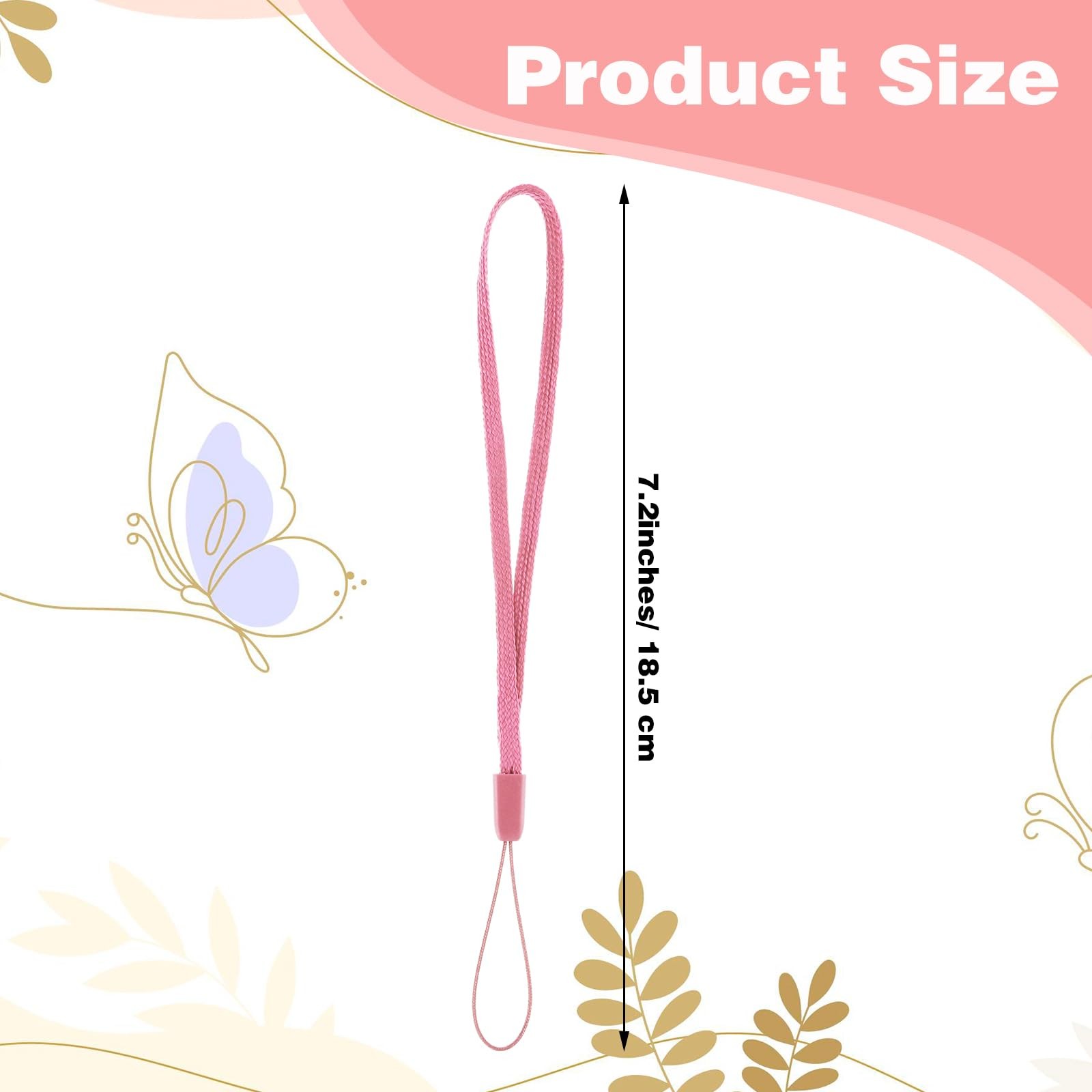 Assorted Colorful Nylon 32pc Hand & Wrist Strap Lanyards - Lightweight