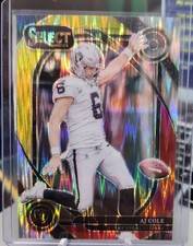 2024 Panini Select - Club Level AJ Cole #203 Red & Yellow Shock Prizm (RC)