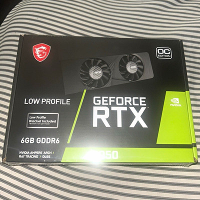 MSI NVIDIA GeForce RTX 3050 6GB GDDR6 Low Profile OC Ray Tracing DLSS