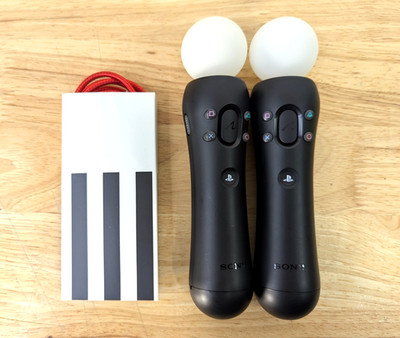 2 x GENUINE Sony PlayStation PS3 VR PS4 PS Move Motion Controller CECH-ZCM2E