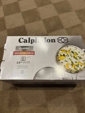 Classic Stainless Steel Sauce Pan, 3.5-Quart, Impact-Bonded Aluminum Base