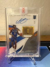 IMMANUEL QUICKLEY 2020-21 IMMACULATE ROOKIE CHAMPIONSHIP TAGS TAG PATCH AUTO 4/5