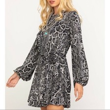 NWT Show Me Your Mumu Viper Snakeskin Mini Dress - Small