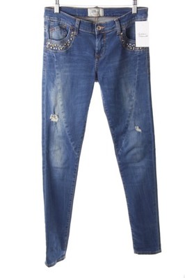 LTB Skinny Jeans Damen Jeans Gr. DE 36 stahlblau-hellblau