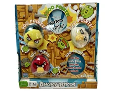 HTF 2010 Angry Birds Bean Bag Toss Plush Wood Tabletop Game Rare New