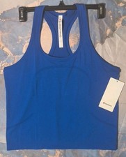 NWT Lululemon Womens Swiftly Tech Racerback Tank 2.0 Gym Workout Sz 12 Blue