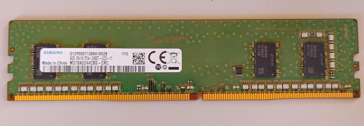 Samsung DDR4 SDRAM 4 GB Capacity per Module Memory (RAM) for sale