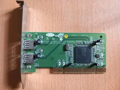 Carte USB 2.0 PCI BELKIN F5U219 - Photo 1/4