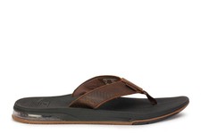 Reef Leather Fanning - Dark Brown - Mens Size 9