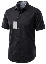 Robert Graham Bayview Classic Fit Short Sleeve Button Down Shirt Large MSRP 178