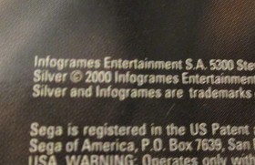 Folleto manual de videojuegos Sega Dreamcast Silver solo 2000 infogramas raros