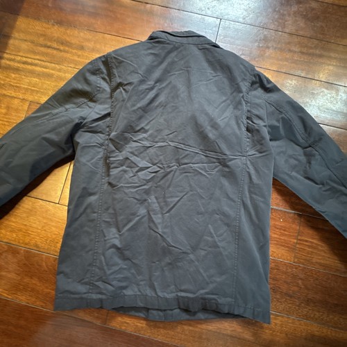 Banana Republic Water Resistant Field Jacket Black Men Med Tall Outerwear Hooded - Picture 13 of 13