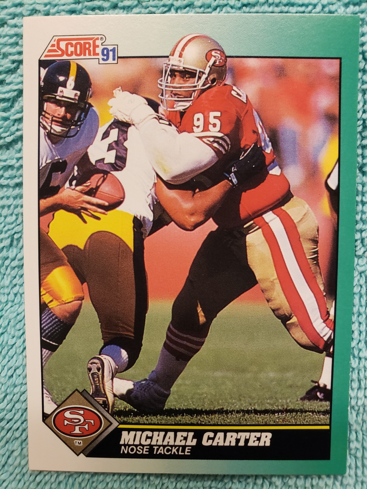 1991 SCORE MICHAEL CARTER #228 SAN FRANCISCO 49ERS 