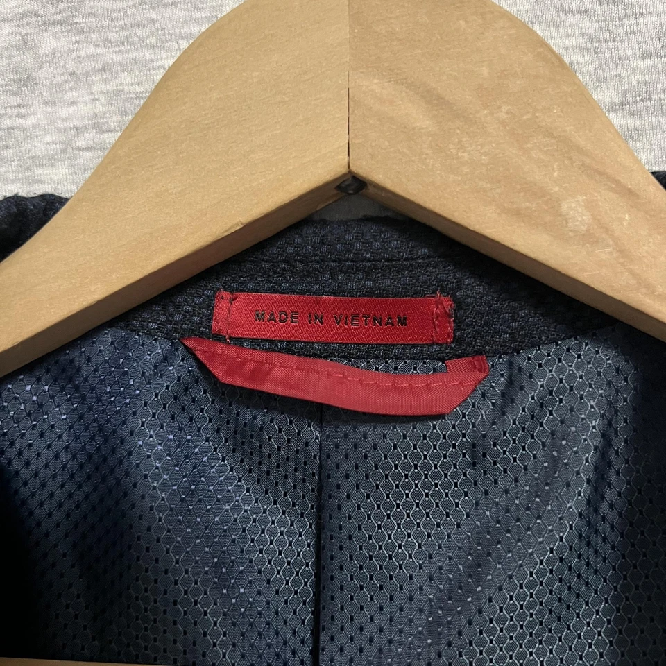 Alfani Blazer мужской 44R синий черный атласный лацкан Slim Fit смокинг ужин куртка - Изображение 4 из 4