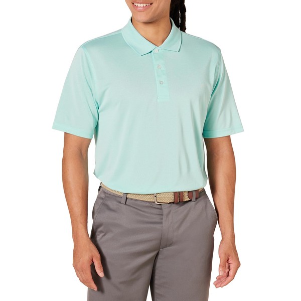 Herren Golf-Poloshirt Feuchtigkeitsableitend Schnell Trocknend Kurzarm Aquablau-image