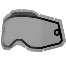 100% Replacement Dual Vented Lens for Racecraft 2/Accuri 2/Stratus 2 Goggles - S