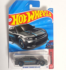 Hot Wheels Night Speed '20 Dodge Charger Hellcat 1:64 Diecast Gray/Blue/Black