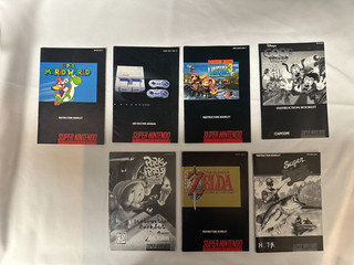 Super Nintendo SNES Instruction Manuals PlayStation Game Boy Star Fox Poster
