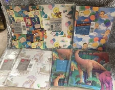 Vintage Wrapping Paper Sheets American Greetings Gibson Variety 7 NIP NOS